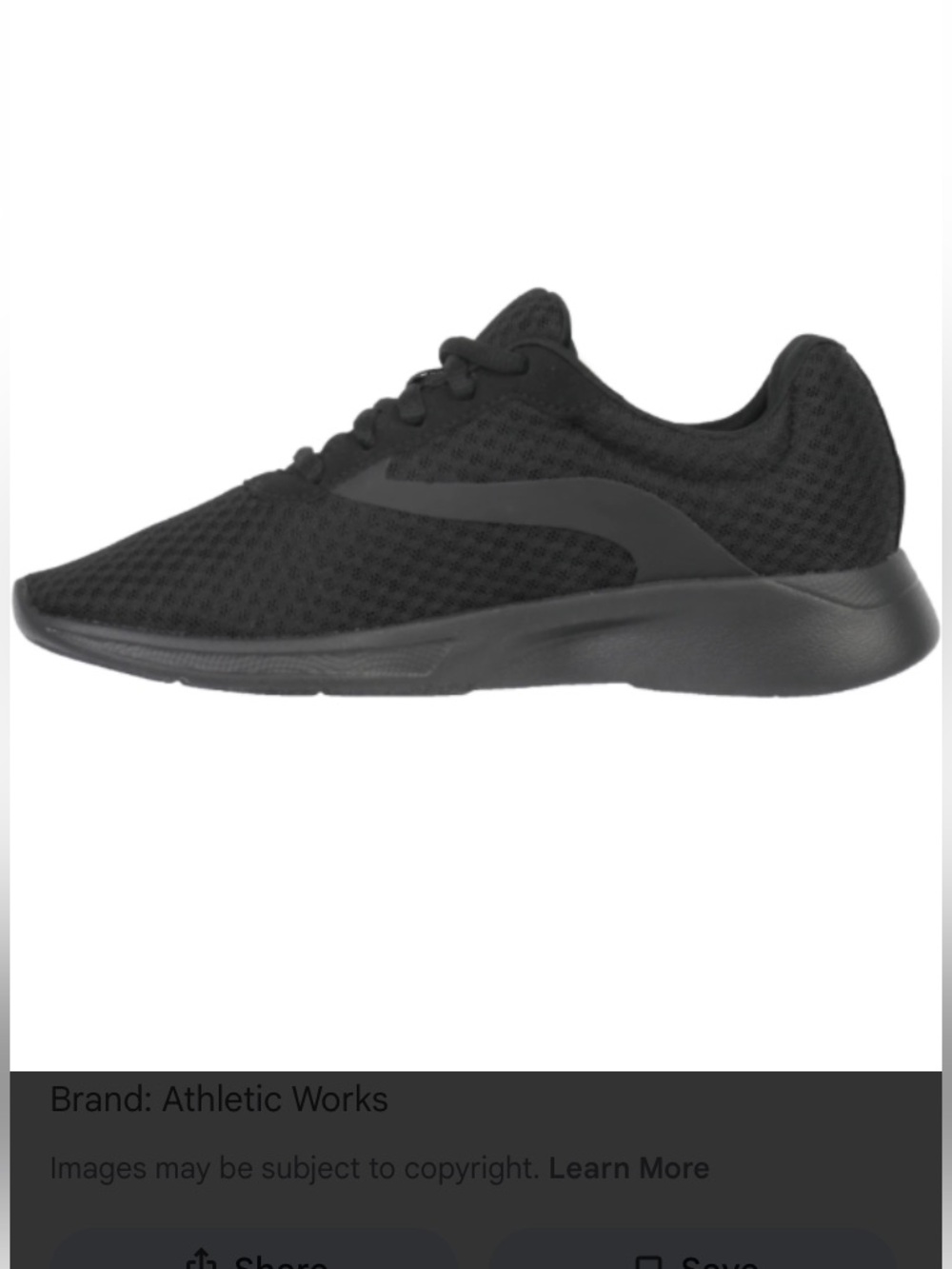 NWOB ATHLETIC WORKS MESH TRAINER SNEAKERS WITH MEMORY FOAM SIZE 8